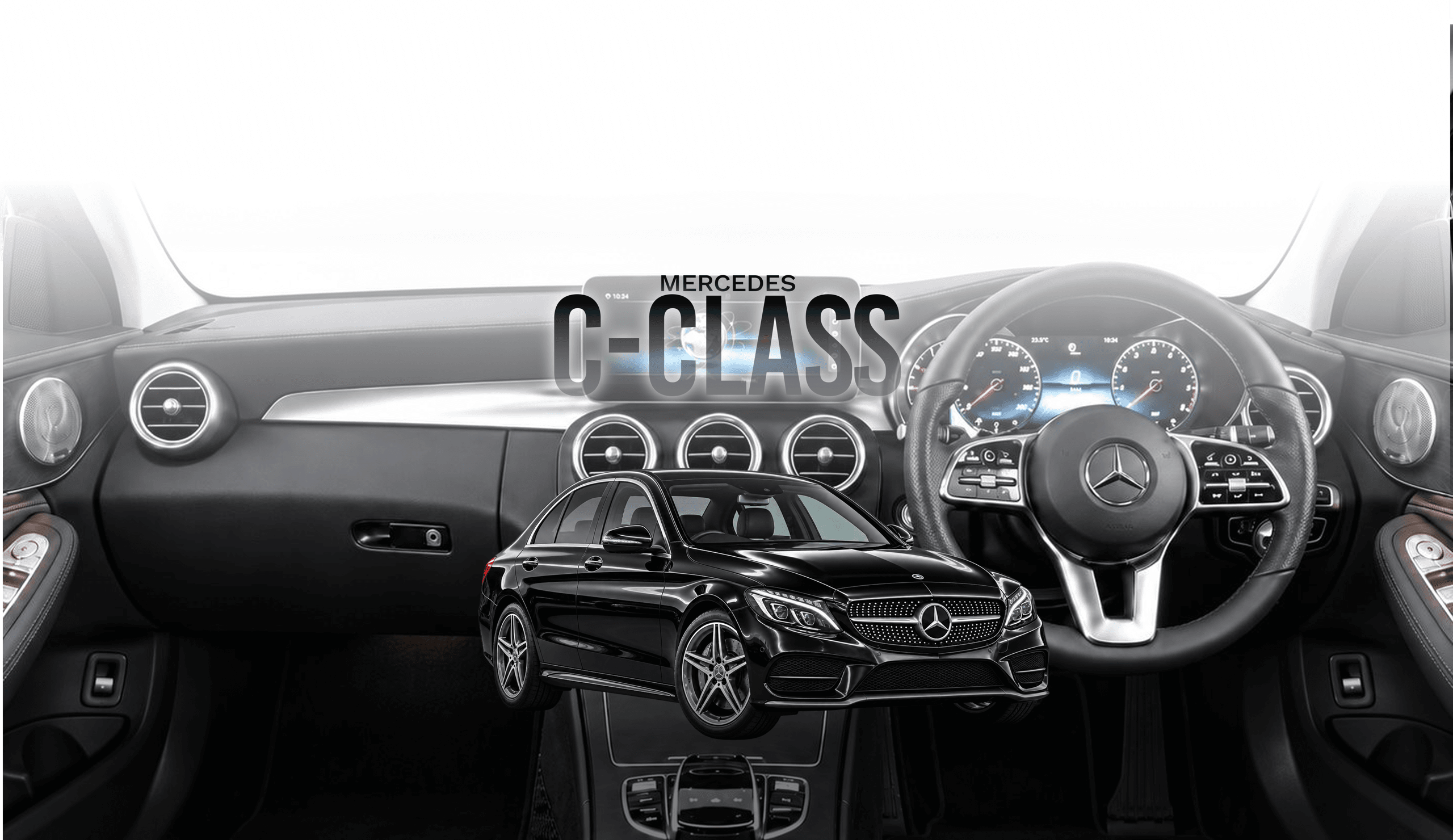 Mercedes C-Class W205 exterior and interior before the OPUS conversion